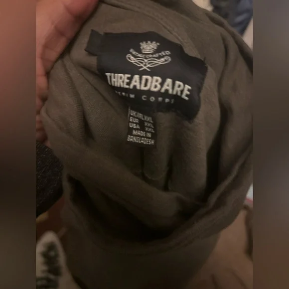 🌿 Threadbare Men’s Olive Cowl Neck Sweatshirt | Cozy Cool | XXL - Picture 5 of 5